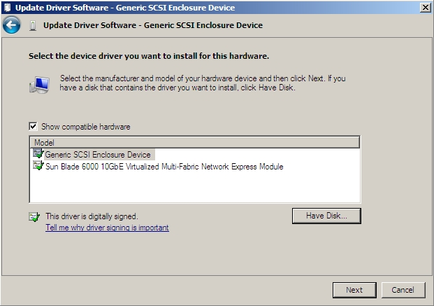 image:Graphic showing select device driver page