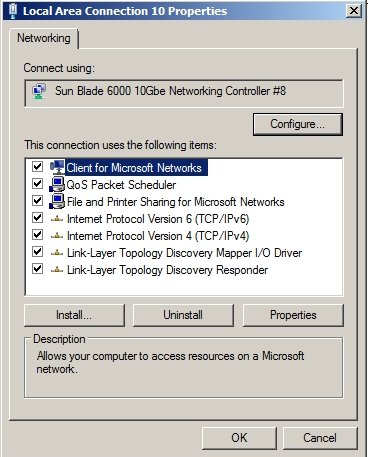 image:Graphic showing Local Area Connection Properties dialog