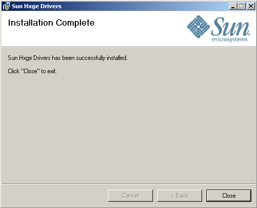 image:Graphic showing the installation complete page