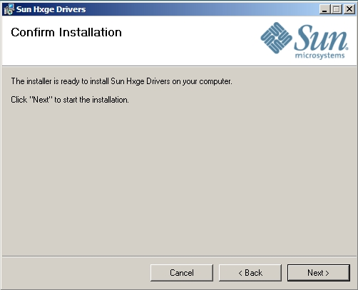image:Graphic showing the confirm installation page