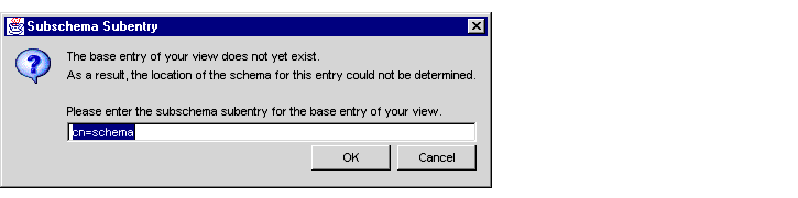 Figure shows the ’Subschema Subentry’ dialog box.