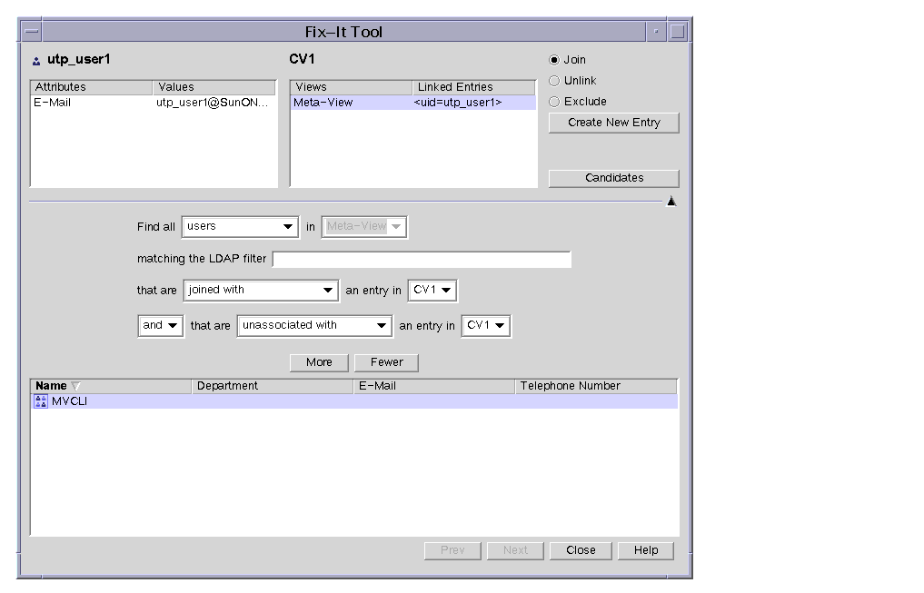Figure displays the ’Fix-It Tool’ windows containing the entries that was selected.