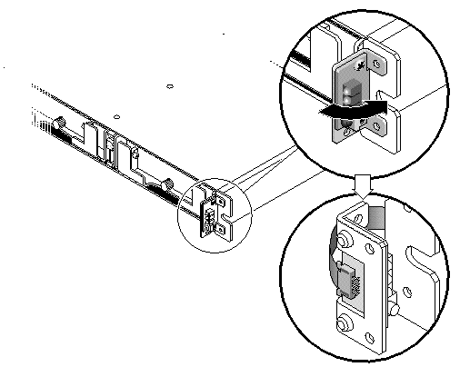 Figure showing the LED module being removed from the chassis.