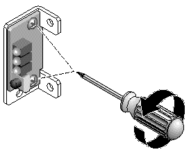 Figure showing the LED module attached to the bracket.