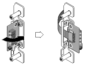 Figure showing the LED module being removed.