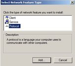 Graphic showing Select Network Feature Type
dialog.