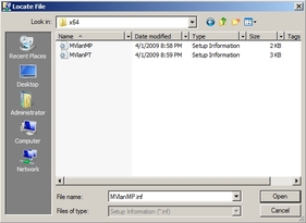 Graphic showing the Locate dialog.