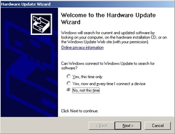 Graphic showing welcome to the hardware wizard
page