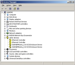 Graphic showing missing drivers in device manager