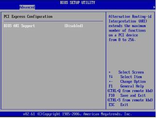 image:Figure showing BIOS Advanced menu PCI Express Configuration screen.