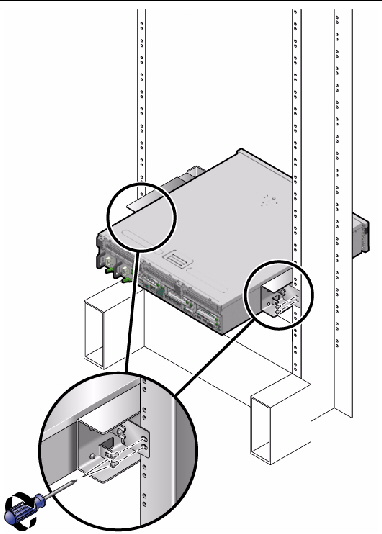 Figure showing how to secure the rear plate to the side bracket.