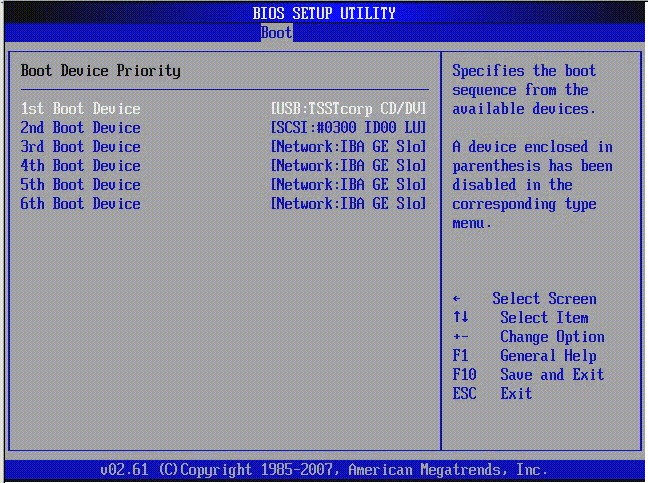 FIGURE B-19 BIOS Setup Utility: Boot Hard Drives