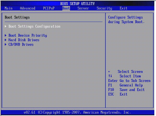 Graphic showing BIOS Setup Utility: Boot - Settings Configuration.
