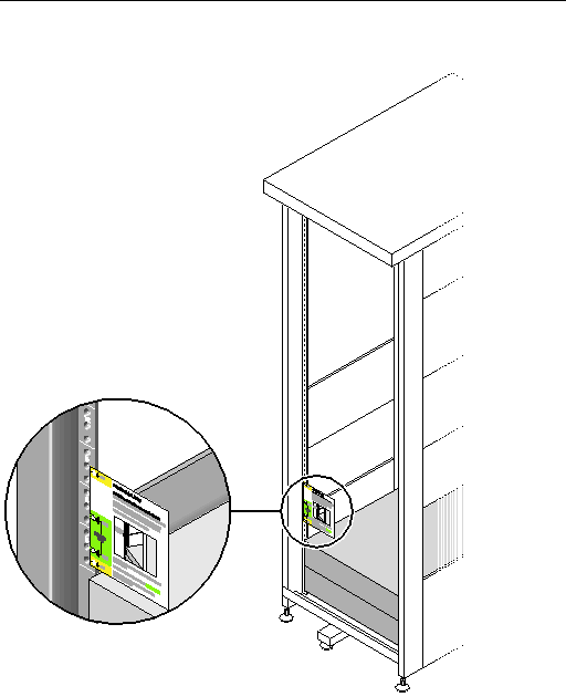 Figure showing proper positioning of the rack alignment template.