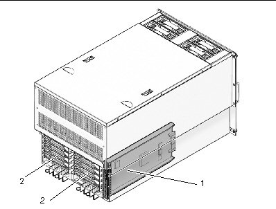 Rear view of the SPARC Enterprise M5000 server