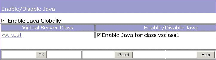 The Enable/Disable Servlets/JSP Interface
