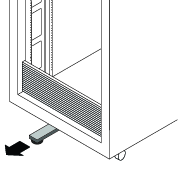 image:An illustration showing how to extend the anti tilt bar.