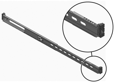 Figure showing the Express rail orientation for installation