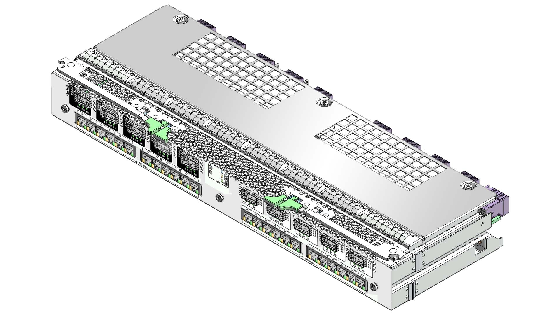 Figure showing the Sun Blade 6048 InfiniBand
QDR Switched Network Express Module