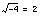 sqrt(-4) = 2