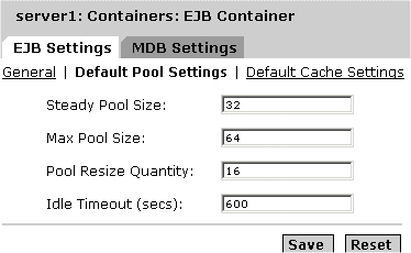 Figure shows how to set the log level from the EJB Container.
