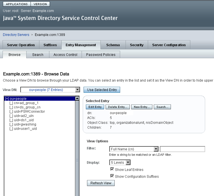 image:Java System Directory Service Control Center