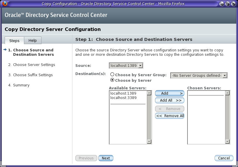 image:Illustration of the directory server configuration wizard.