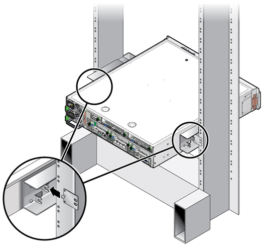 image:Figure showing how to install the rear plate to the side bracket.