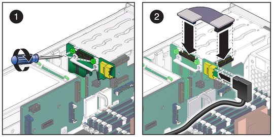 image:The illustration shows installing the hard drive backplane.