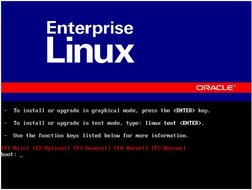 image:Oracle Linux splash screen