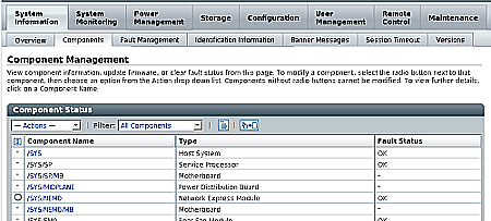image:Figure showing Component Management page