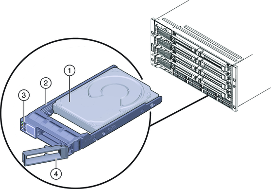 image:An illustration showing the hard drive and bracket assembly.