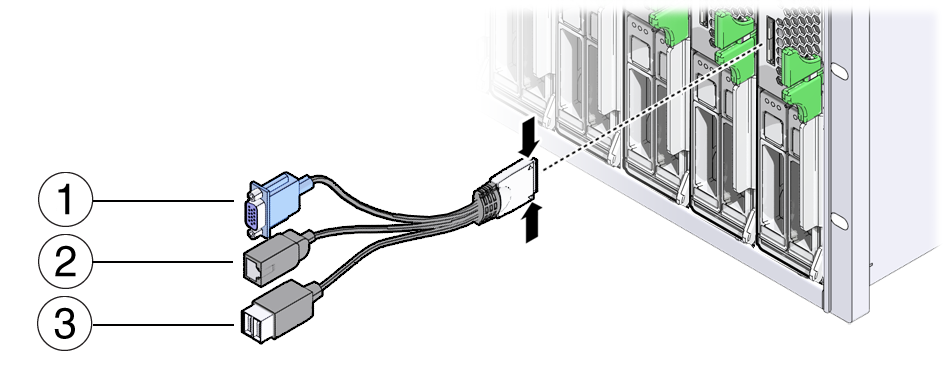 image:An illustration showing the dongle connections