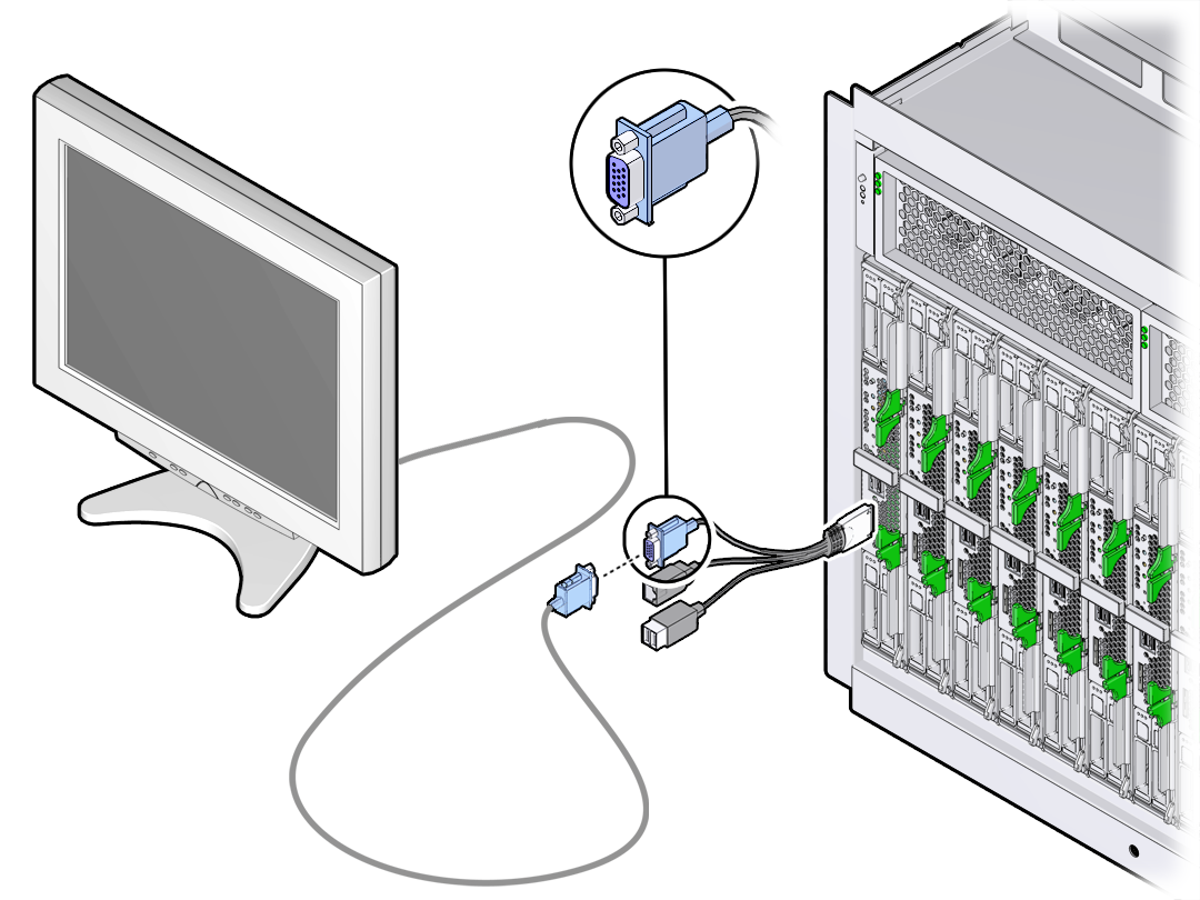 image:An illustration showing the dongle video connection