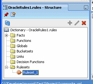 Structure Window with Rules Designer Dictionary
