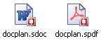 Word and PDF icons for sealed documents