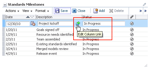 Edit Column Link icon