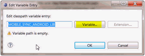 Configure a new variable