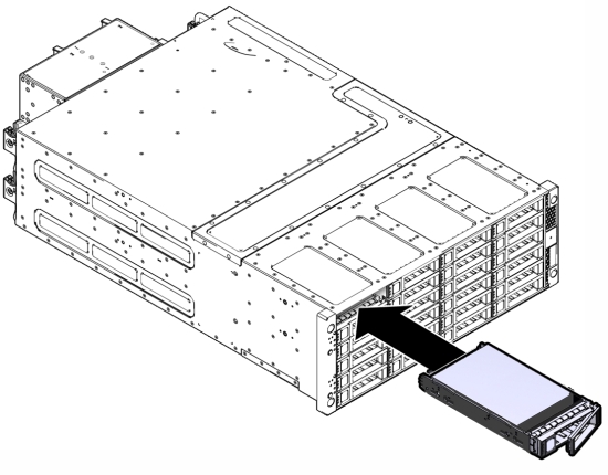 image:Figure showing how to install a front storage drive.