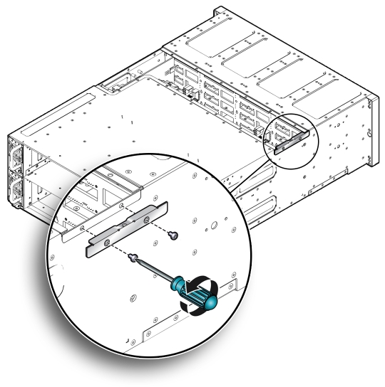 image:Figure showing how to remove the chassis side cover.