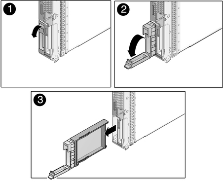 image:Figure shows removal of a drive filler.