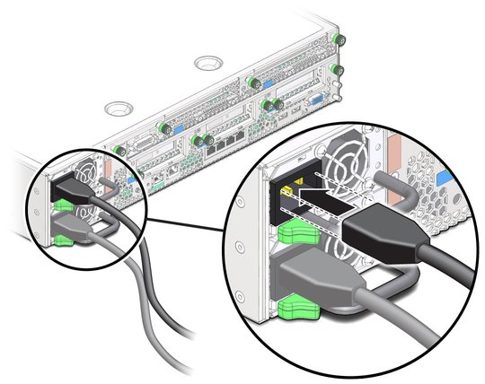 image:The illustration shows installing the power supply.