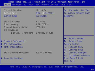 image:This figure shows the BIOS Setup Utility Main Menu.