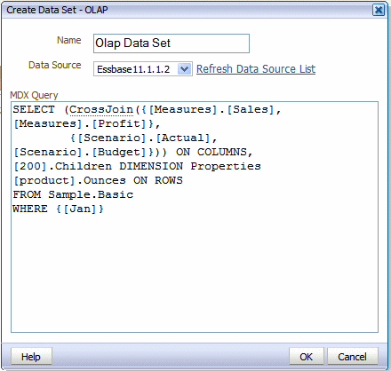 Sample MDX Query