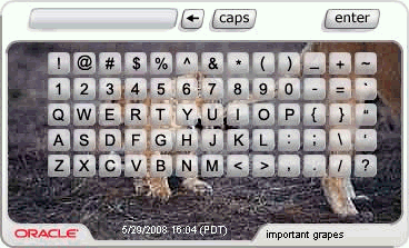 This is a screenshot of the Personalized KeyPad