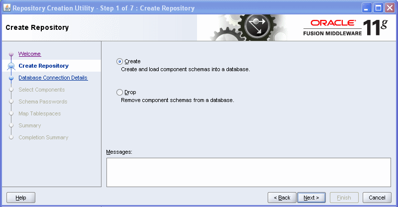 Create Repository screen.