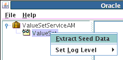 Select Extract Seed Data menu item.