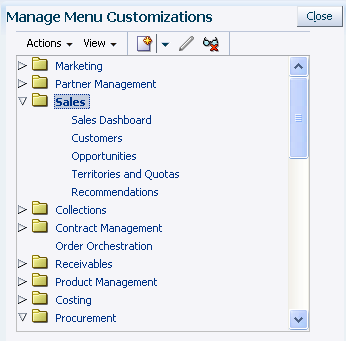 Group nodes with one expanded to show items