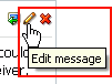 Edit message icon on a reply