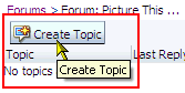 Create Topic button